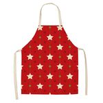 2 PCS Natale Plaid Series Cotton and Linen Grembiule per la pulizia della casa, Specifica: 47 x 38 cm (wq-001322)