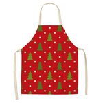 2 PCS Natale Plaid Series Cotton and Linen Grembiule per la pulizia della casa, Specifica: 47 x 38 cm (wq-001323)