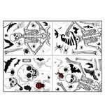 1 Set SQ629 Vetrofanie elettrostatiche per Halloween Decorazione per feste Adesivi biadesivi per pareti in vetro per finestre, Specifica: Scheletro di Halloween