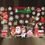 Decorazioni natalizie Adesivi per finestre Adesivi murali Centro commerciale Decorazione per finestre del supermercato (colore A51)
