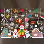 Decorazioni natalizie Adesivi per finestre Adesivi murali Centro commerciale Decorazione per finestre del supermercato (colore A52)