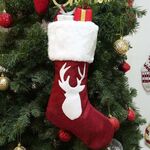 Borsa regalo del ciondolo della calza di Natale ricamata (stile A)