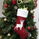 Borsa da regalo della caramella del ciondolo della calza di Natale ricamato (stile B)