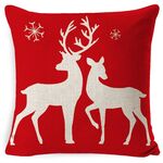 3 pezzi di natale Biancheria di Natale Rosso Abbraccio federa senza cuscinetto, Specifica: 45 x 45 cm (SDBZ-00314)