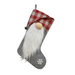 Borsa di caramelle del regalo dei bambini del regalo dei bambini del regalo del regalo dell'albero di Natale dell'albero di Natale (grigio)