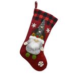 Borsa di caramelle del regalo dei bambini del pendente della decorazione della bambola senza frontini di Natale