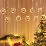 Decorazione natalizia luci USB Ring Doll 10 in 1 luci a corde (Babbo Natale)