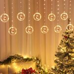 Decorazione natalizia luci USB Ring Doll 10 in 1 luci stringa (pupazzo di neve)