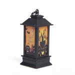 4 PCS Finestra di Halloween Decorazione Puntelli Fecoration Piccola lampada a olio Lampada a Vento Lampada Vento Ornamenti luminosi (Zucca con cappuccio)