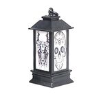 4 PCS Finestra di Halloween Decorazione Puntelli Fecoration Piccola lampada a olio Lampada a vento Lampada Vento Ornamenti luminosi (testa fantasma)