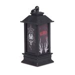 4 PZ Finestra di Halloween Decorazione Puntelli Fecoration Piccola lampada a olio Lampada a vento Lampada Vento Ornamenti luminosi (Ghost)