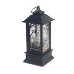2 PZ Decorazione di Halloween Props LED Linterna portatile Piccola lanterna del vento (scheletro)