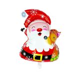 Palloncini con pellicola in alluminio per decorazioni natalizie, stile: Babbo Natale con fiocco di neve
