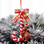 3 pezzi di natale ornamento di natale ornamento di canna di Natale canna ornamenti (cervi piccoli)