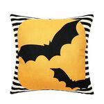 2 PCS SysDWS23 45x45cm Ornamento di Halloween Federa Federa Digital Stampa cuscino senza cuscino (pipistrello)