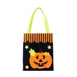 3 pezzi SysDWS05 Borsa per dolci da regalo non tessuto di Halloween (zucca)
