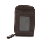 2 PCS Vertical Ladies Coin Borsone Modello tessuto Mini Borsa per carte da studio ORGAN STUDENTE GRADO (Brown)