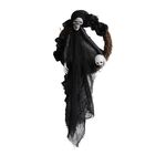Halloween Ghost Porta appeso Horror Party Hanging Ornaments Haunted House Decoration (Black Ghost)