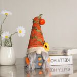 Ornamenti nani della bambola senza volto di girasole della zucca (treccia)