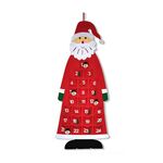 Feltro fatto a mano Decorazione dell'albero di Natale Bambini Decorazioni natalizie fai da te, Stile: Calendario rosso
