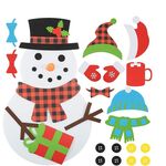 Feltro fatto a mano Decorazione dell'albero di Natale Bambini Decorazioni di Natale fai da te, Stile: Dress-up 2