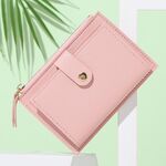 3 PCS Women Type Type Portafoglio sottile carino semplice studente studente borsa (rosa)