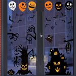 3 Set Adesivi Decorazione di Halloween Lampada di zucca Spider Ghost Adesivi elettrostatici, Stile: BQ040ABCD-50-51