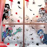 3 Set Adesivi Decorazione di Halloween Lampada di zucca Spider Ghost Adesivi elettrostatici, Stile: BQ041-42-43-44