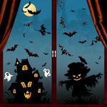 3 set Adesivi Decorazione di Halloween Lampada di zucca Spider Ghost Adesivi elettrostatici, Stile: BQ049 + 050 + 052