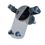 Supporto di ricarica wireless per auto a scatto per telefoni cellulari da 15 W (nero)
