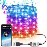 Decorazione natalizia RGB Copper Wire String Light Bluetooth Mobile Control Control, lunghezza: 2m 20 LED