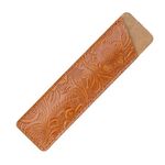 2 PCS Mori Series Matita in pelle fatta a mano in pelle Retro Pen Case Cancelleria (marrone intagliato)
