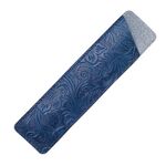2 PCS Mori Series Matita in pelle fatta a mano in pelle Retro Pen Case Cancelleria (Blu scolpita)
