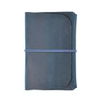 Crazy Horse Skin Passport Bag Bag Document Holder Retro Boarding Pass Portafoglio Portafoglio (Blu)
