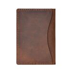 Porta carte da bovina Semplice carta di archiviazione Cartella di archiviazione Carta di archiviazione Portafoglio portafoglio portafoglio (Crazy Horse Skin Brown)
