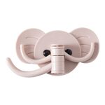 10 pezzi Elephant Seamless Gancio a tre ganci a tre ganci per nail-free Gancio posteriore (rosa)