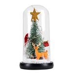 Vetrina del vetro del cedro di natale Esposizione del vetro LED Ornamenti della luce (cervi di stelle)