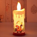 Luce notturna della decorazione di natale Lampadina a led di simulazione della luce della fiamma (B-Santa Claus)