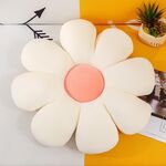 Piccolo fiore della margherita morbida cuscino cuscino elastico 53cm (bianco)