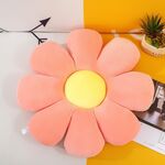 Piccola margherita fiore morbido cuscino elastico cuscino 53 cm (rosa)
