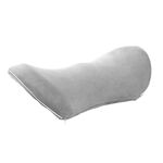 Forniture per auto Supporto per auto Lombare Memory Foam Automobile Sciambia Cuscino Lombare Cuscino Sedile Cuscino Lombare, Colore: Crystal Velvet Light Grey