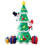 Ornamenti luminosi del natale del pupazzo del pupazzo di neve del pupazzo di neve del pupazzo di neve del Babbo Natale, spina degli Stati Uniti (QM0203-2.1m)