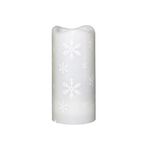 Lampada di proiezione a candela a LED natale LED decorazione della decorazione notturna (fiocco di neve)