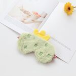 2 pz frutta peluche maschera per occhio carino ragazza morbida sleep sleep blackout eye mask (cactus)