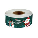 5 rotoli 120 fogli / roll rull natale striscia lunga scatola regalo adesivo sigillo (M6)