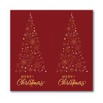 4 confezioni Buon Natale Rettangolare Rettangolare Adesivi di guarnizione (C2)
