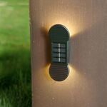 2 LED Solar Light Esterni Giardino da parete impermeabile (luce calda)