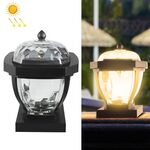 2 LED Solar A Waterproof Garden Garden Light, Style: Caldo tappo a colonna luminosa