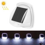 8 LED da parete impermeabile per cortile solare a LED (luce bianca)