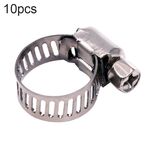 Morsetto per tubo dell'acqua dell'acciaio inossidabile 100 PCS (argento)